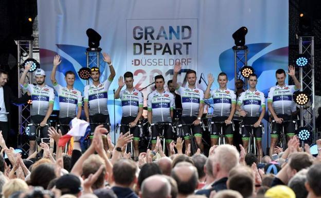 Corredores del equipo France's Fortuneo - Vital Concept. /Afp