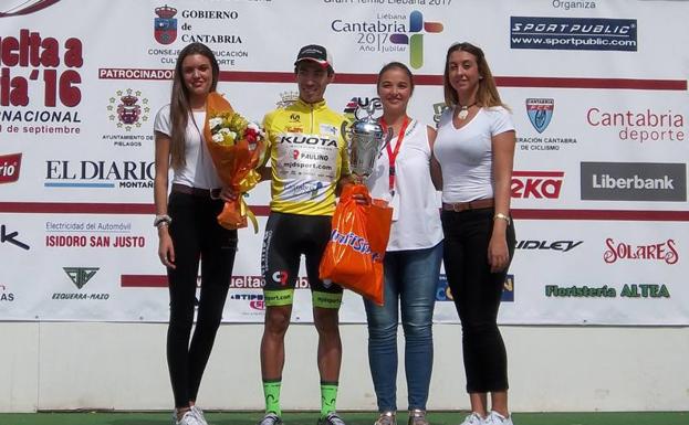 Ellías Tello, corredor del Construcciones Paulino, fue el ganador de la Vuelta en 2016.