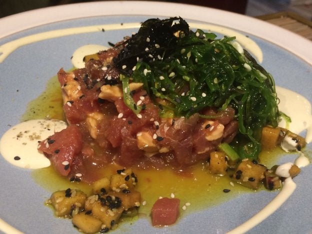 Plato estrella. Tartar de atún rojo.