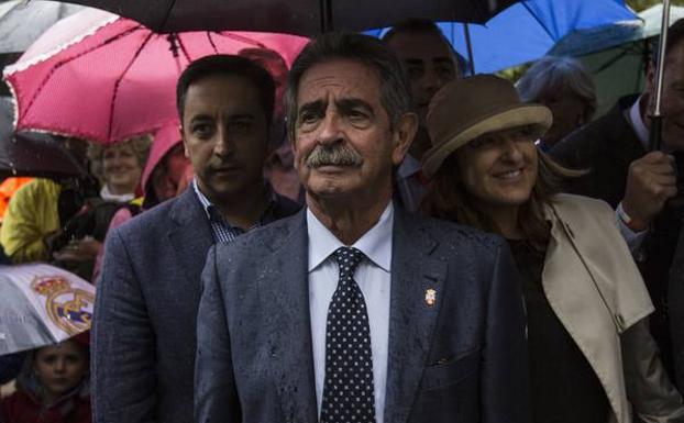 Revilla, en un momento de su participación en la festividad de la Bien Aparecida.