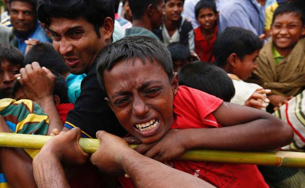 Varios refugiados rohinyás./Reuters