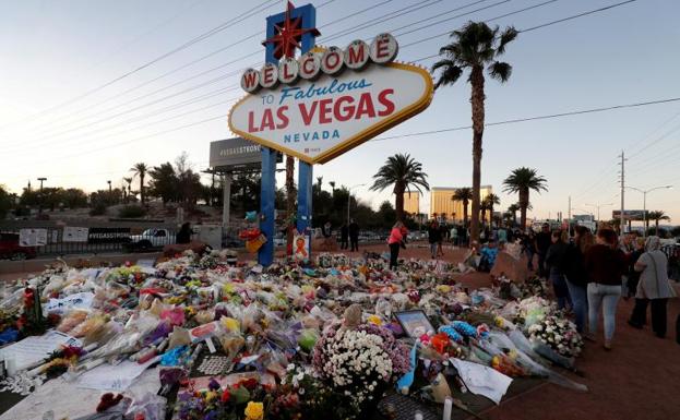 Homenaje a las víctimas de la masacre de Las Vegas./Steve Marcus (Reuters)