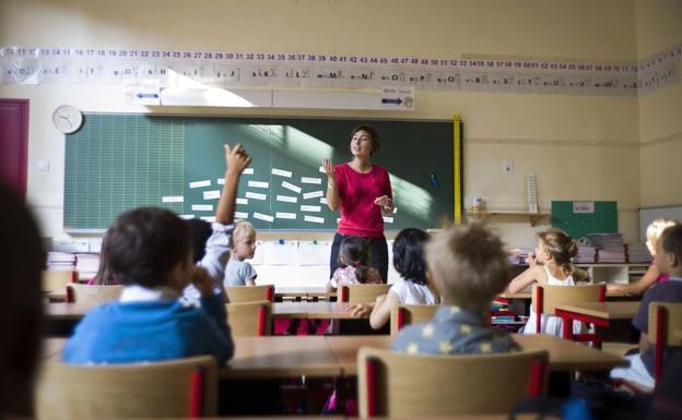 Alumnos de Primaria en una clase./Afp