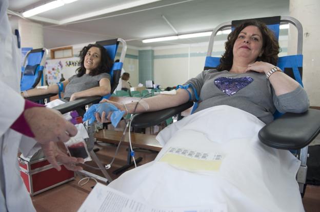El centro acogió un punto de recogida de sangre para familiares, profesores y vecinos dentro de las jornadas. /D. Pedriza