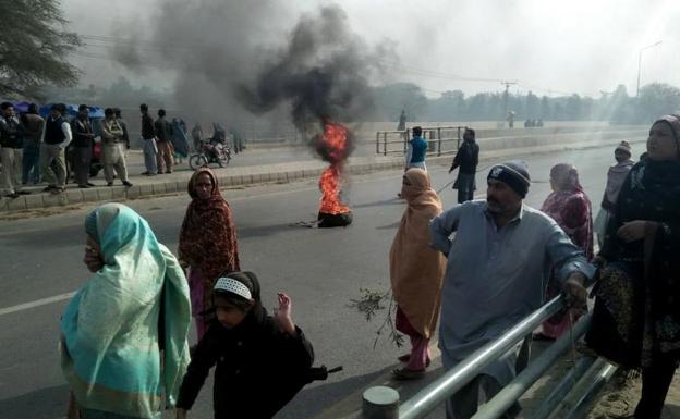 Protestas en Kasur./Efe