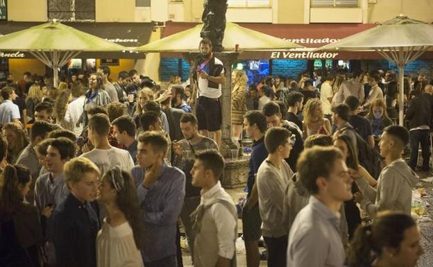 La plaza de Cañadío, un día de julio. /María