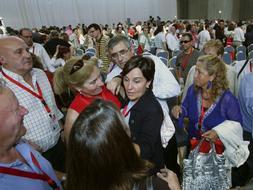 La nueva directiva de Gorostiaga obtuvo esta mañana el respaldo de 218 votos de los 340 emitidos con validez. / A. FERNÁNDEZ/