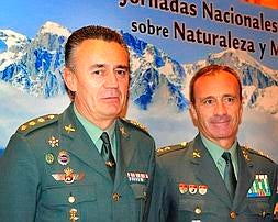 Coronel Justo Chamorro y teniente coronel Francisco García. :: S. Q./