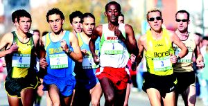 Galindo (4), Jesús España (2), Francisco España (5), Bezabeth (1), Blanco (3), Sergio Martín (7) y el resto de favoritos. / ROBERTO RUIZ/