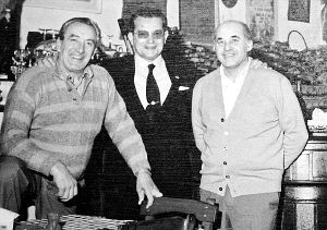 En 1970: Cardín Montero, Pin Pelayo y Pepín Fernández. / L. P./