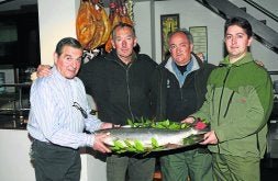 Roberto y Antonio, en los extremos, con Ángel y Román./ SANE/