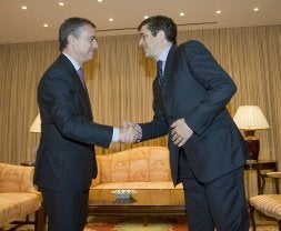 Urkullu y López durante la reunión de ayer. / EFE/