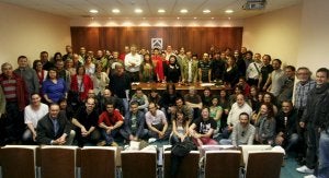 Retrato de los participantes en la primera reunión del nuevo colectivo vinculado al mundo de la imagen. ::
DANI PEDRIZA/
