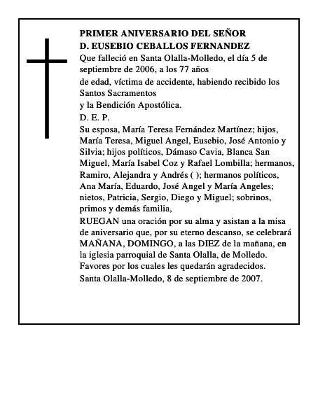 D. EUSEBIO CEBALLOS FERNANDEZ