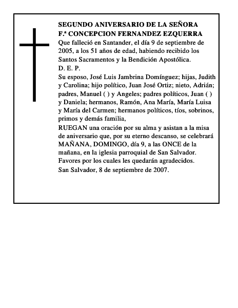 F.ª CONCEPCION FERNANDEZ EZQUERRA