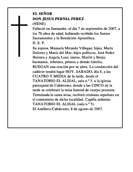 DON JESUS PERNIA PEREZ