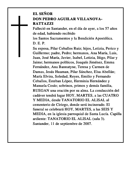 DON PEDRO AGUILAR VILLANOVA-RATTAZZI