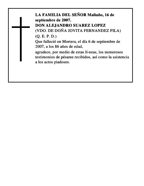 DON ALEJANDRO SUAREZ LOPEZ