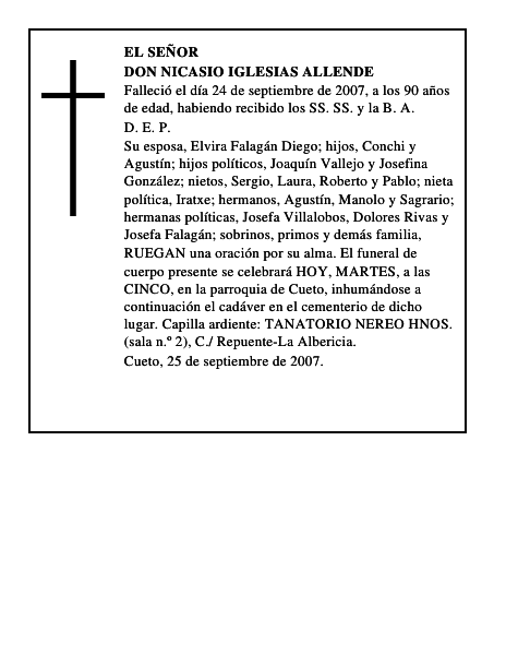 DON NICASIO IGLESIAS ALLENDE