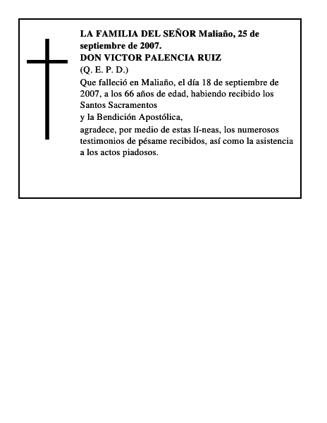 DON VICTOR PALENCIA RUIZ