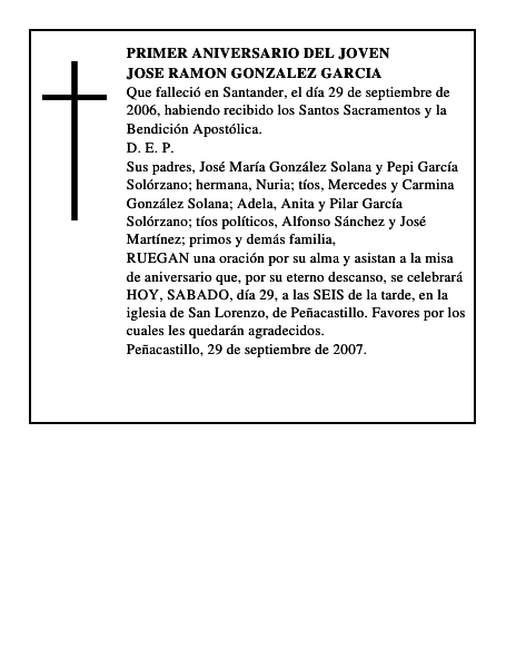 JOSE RAMON GONZALEZ GARCIA