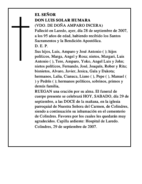 DON LUIS SOLAR HUMARA