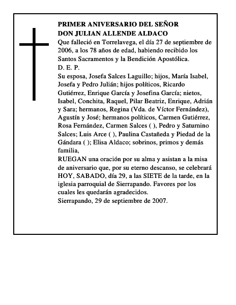 DON JULIAN ALLENDE ALDACO