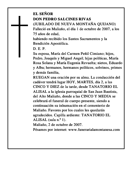 DON PEDRO SALCINES RIVAS