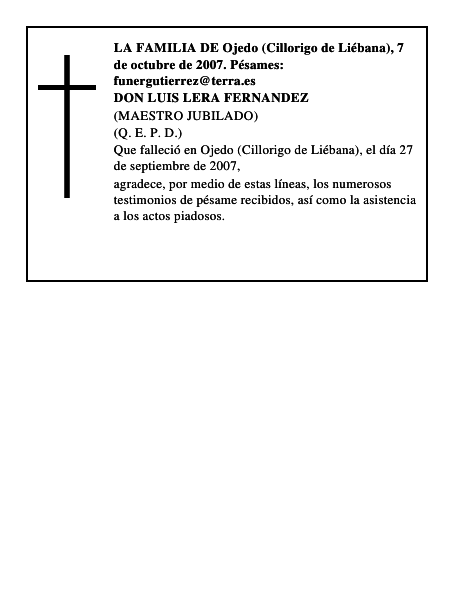 DON LUIS LERA FERNANDEZ