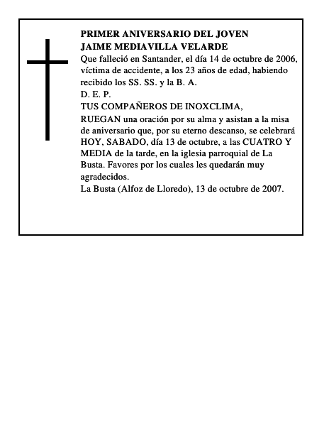 JAIME MEDIAVILLA VELARDE