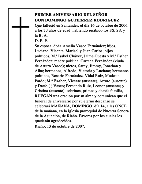 DON DOMINGO GUTIERREZ RODRIGUEZ