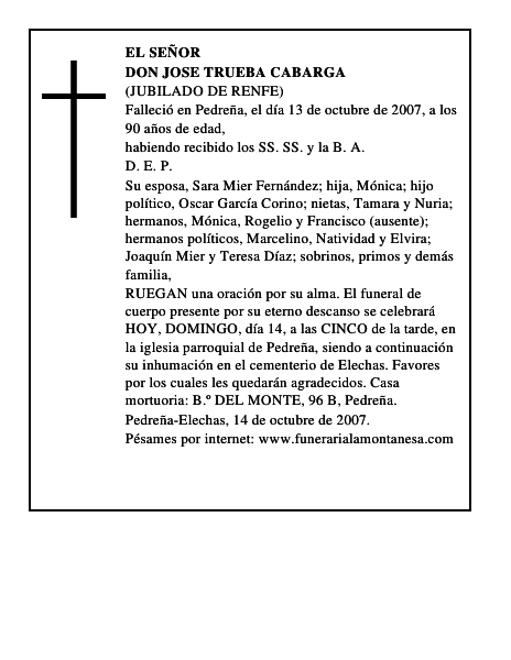 DON JOSE TRUEBA CABARGA