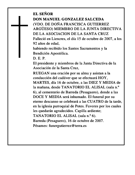 DON MANUEL GONZALEZ SALCEDA