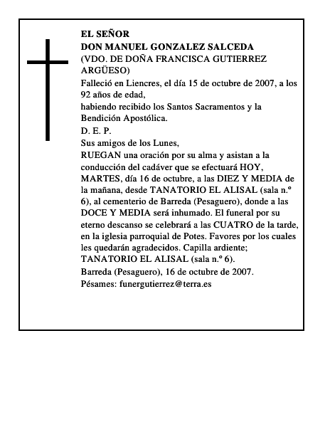 DON MANUEL GONZALEZ SALCEDA