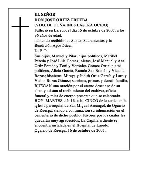 DON JOSE ORTIZ TRUEBA