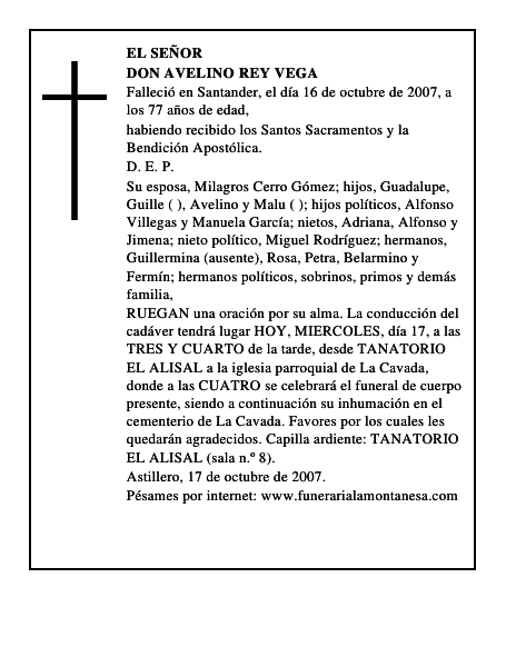 DON AVELINO REY VEGA