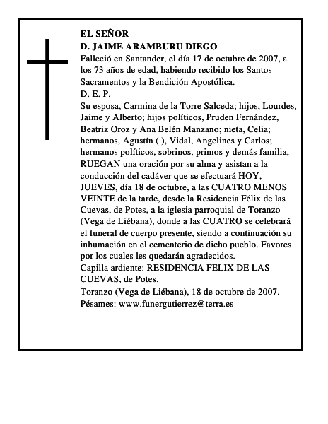 D. JAIME ARAMBURU DIEGO