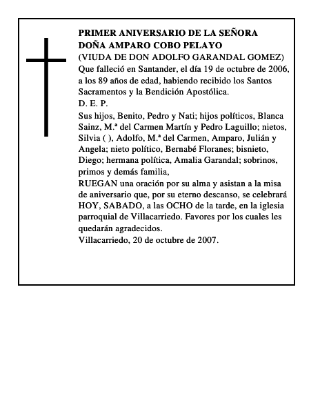 DOÑA AMPARO COBO PELAYO