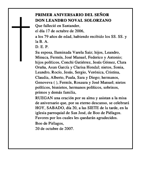 DON LEANDRO NOVAL SOLORZANO