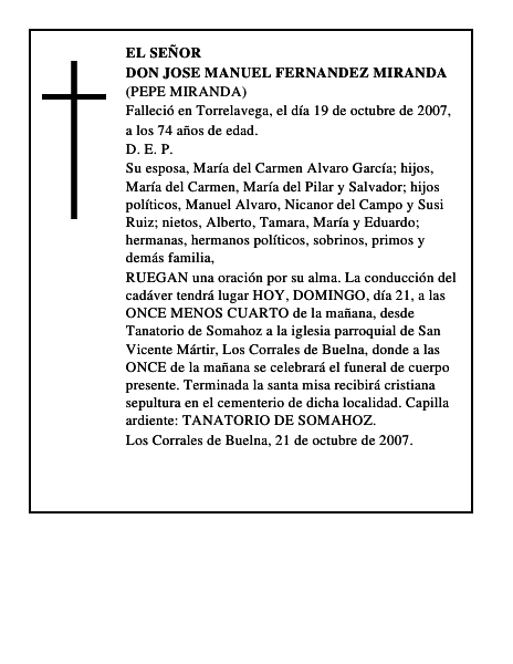 DON JOSE MANUEL FERNANDEZ MIRANDA