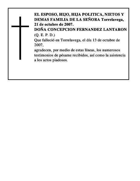 DOÑA CONCEPCION FERNANDEZ LANTARON