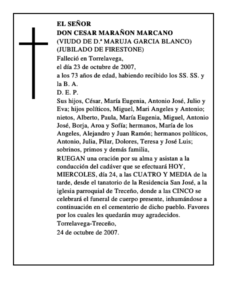 DON CESAR MARAÑON MARCANO