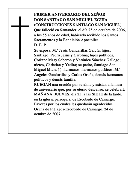 DON SANTIAGO SAN MIGUEL EGUIA