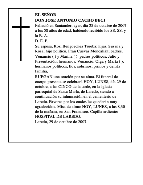 DON JOSE ANTONIO CACHO BECI