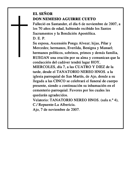 DON NEMESIO AGUIRRE CUETO
