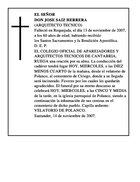 DON JOSE SAIZ HERRERA