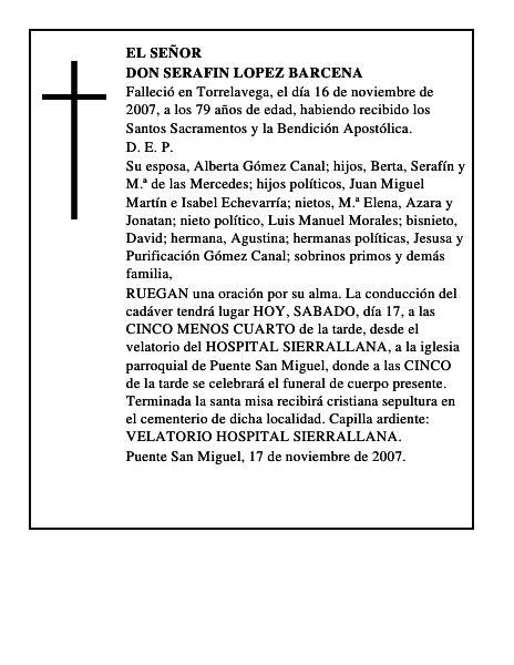 DON SERAFIN LOPEZ BARCENA