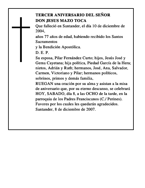 DON JESUS MAZO TOCA