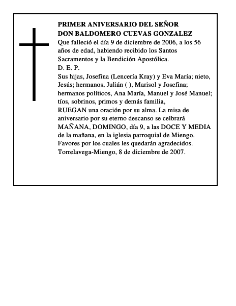 DON BALDOMERO CUEVAS GONZALEZ
