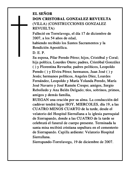 DON CRISTOBAL GONZALEZ REVUELTA